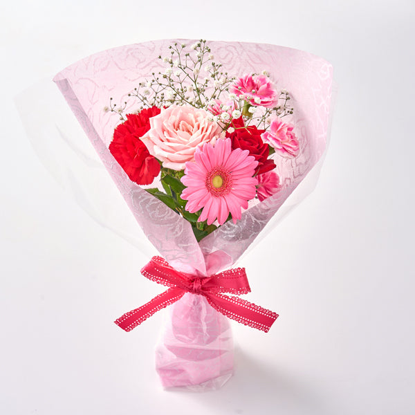 【母の日ギフト】母の日ブーケ&徳島なると金時のどら焼きセット