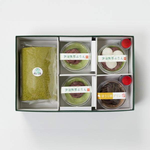 【お歳暮熨斗】京都・東山茶寮 宇治抹茶ロールケーキと宇治茶プリン3つの風味