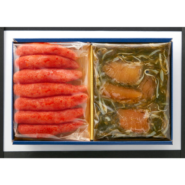 【お歳暮熨斗】博多紀久屋 無着色辛子明太子・数の子松前セット