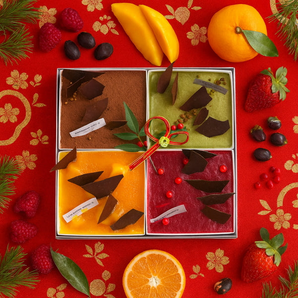 shirokane sweet TOKYO スクエアスイーツおせち 4種ティラミスアソート
(プレーン、マンゴーオレンジ、フランボワーズ、ピスタチオ)