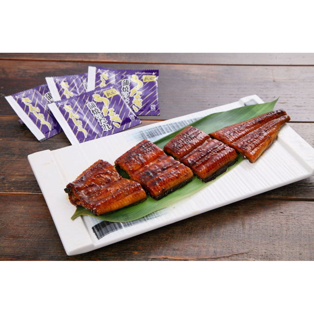 宮崎 「鰻楽」うなぎ蒲焼切り身 (50g×4切れ タレ付き)