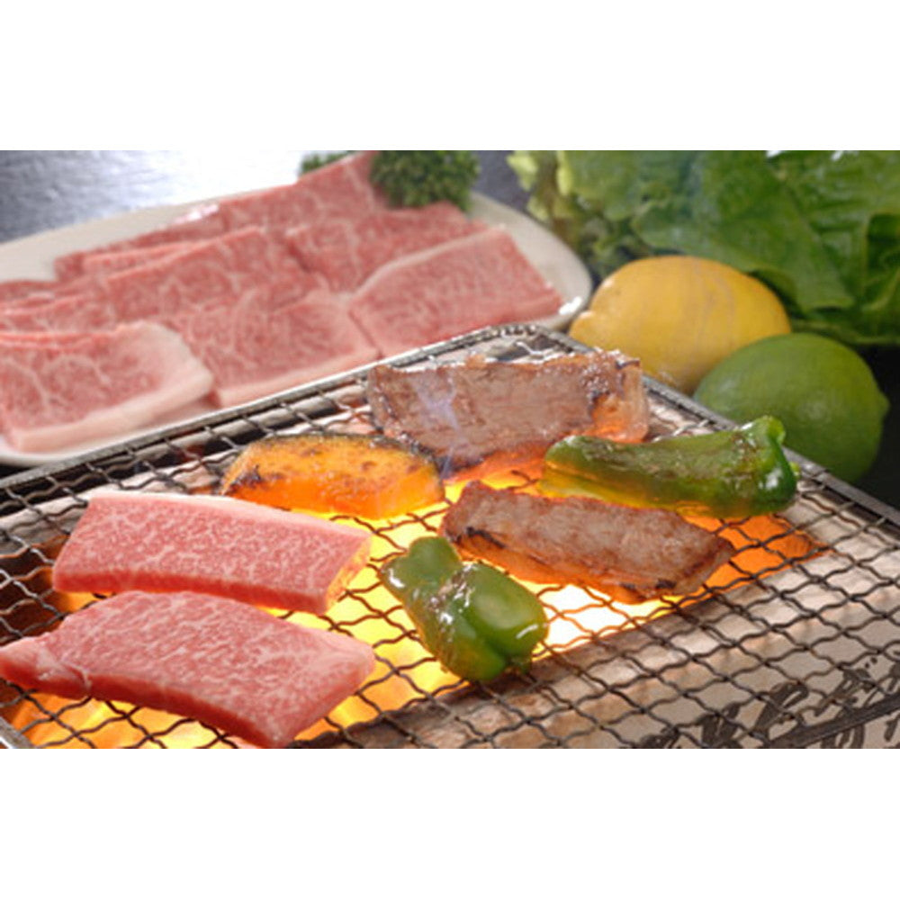 三重「霜ふり本舗」松阪牛 網焼・焼肉 600g(もも・バラ) 牛脂付