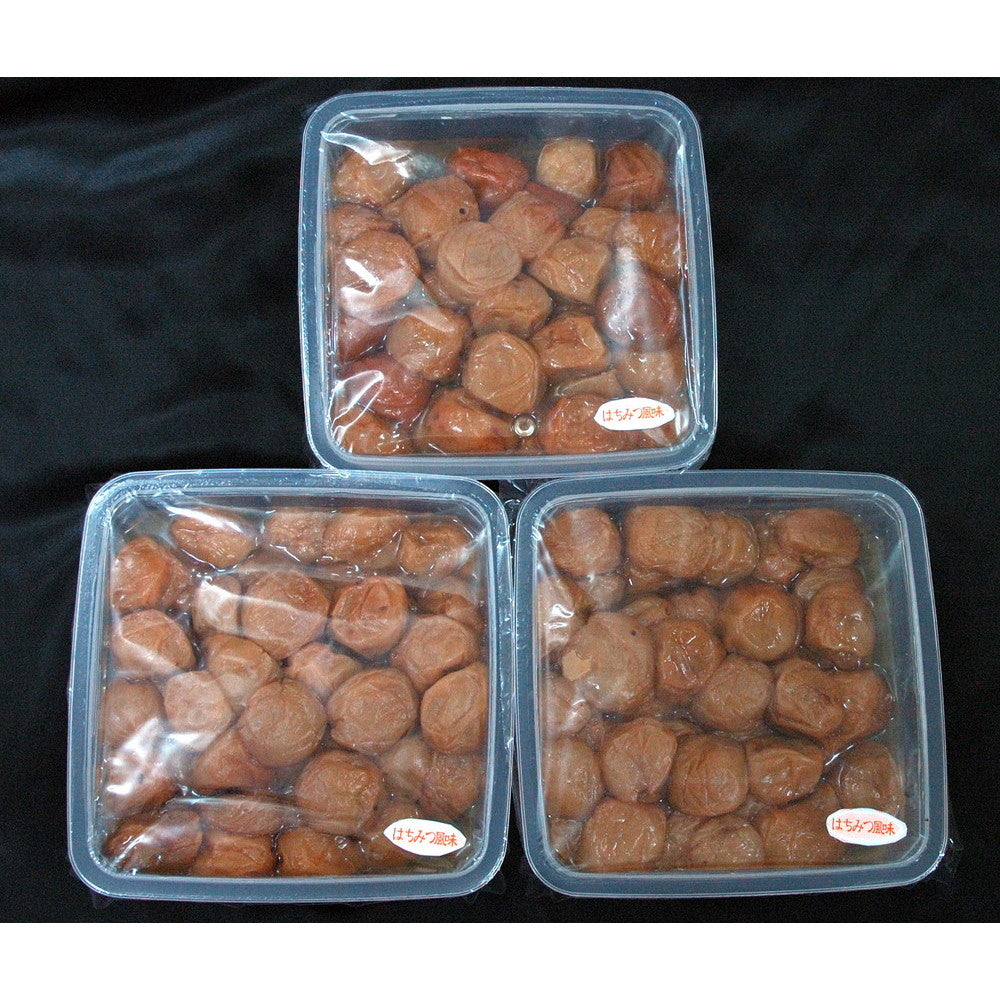 和歌山 紀州南高梅 つぶれ梅 はちみつ風味(塩分6%)1kg×3