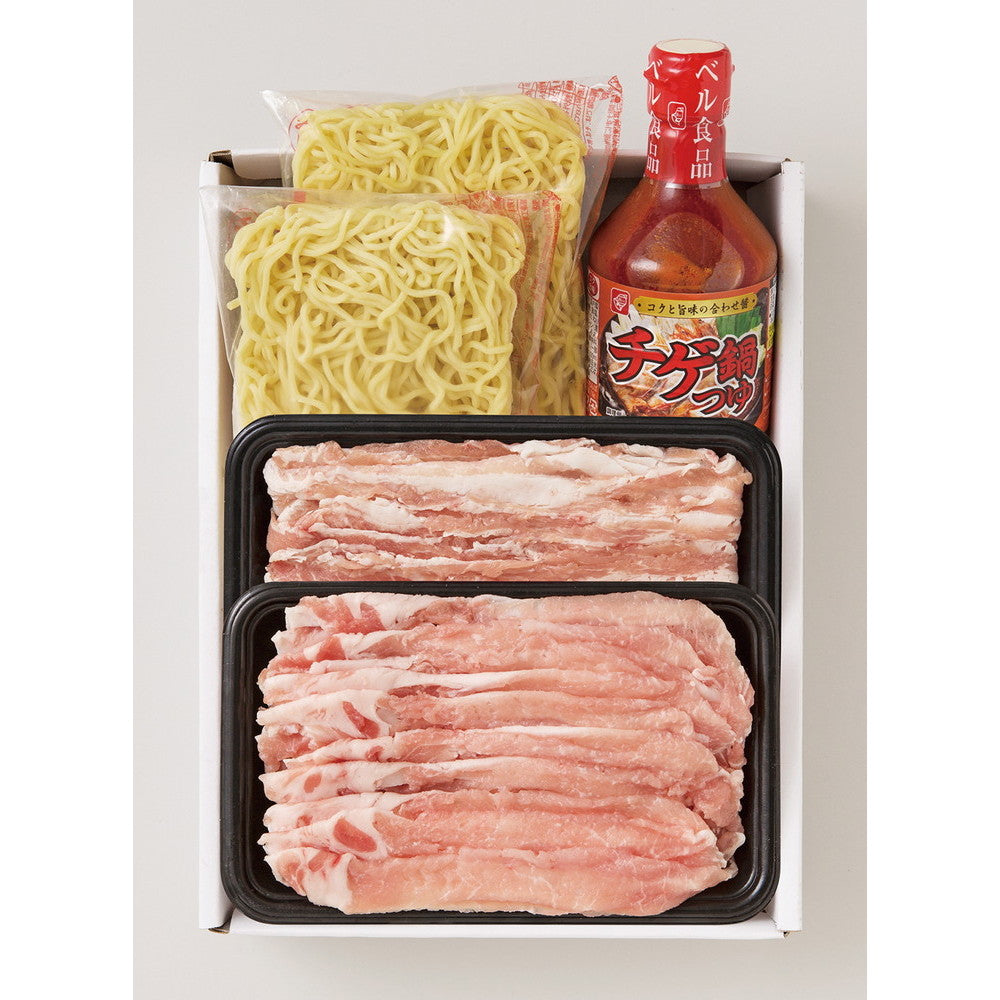 さくらポークチゲ鍋スープセット(チゲ鍋スープの素300ml 等)