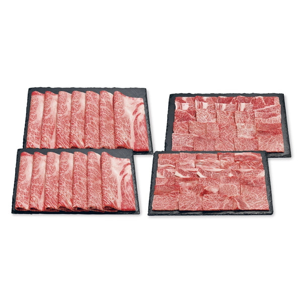 宮崎牛 すき焼&焼肉用(すき焼用肩ロース1.1kg、焼肉用肩ロース1.1kg)