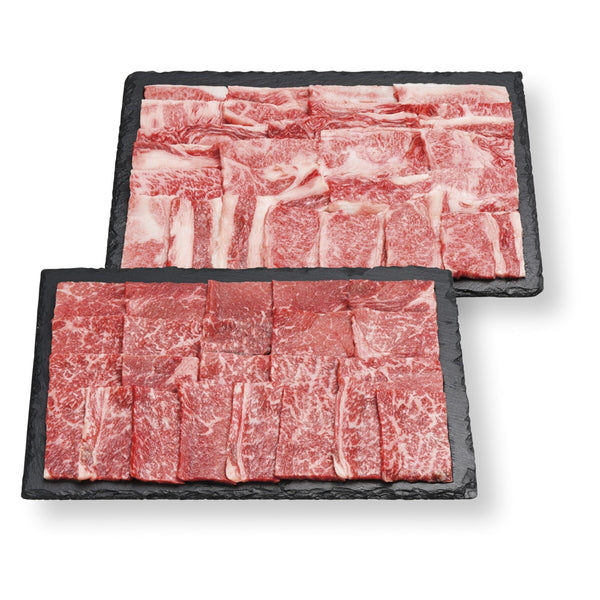 国産黒毛和牛焼肉用(バラ500g、モモ500g)