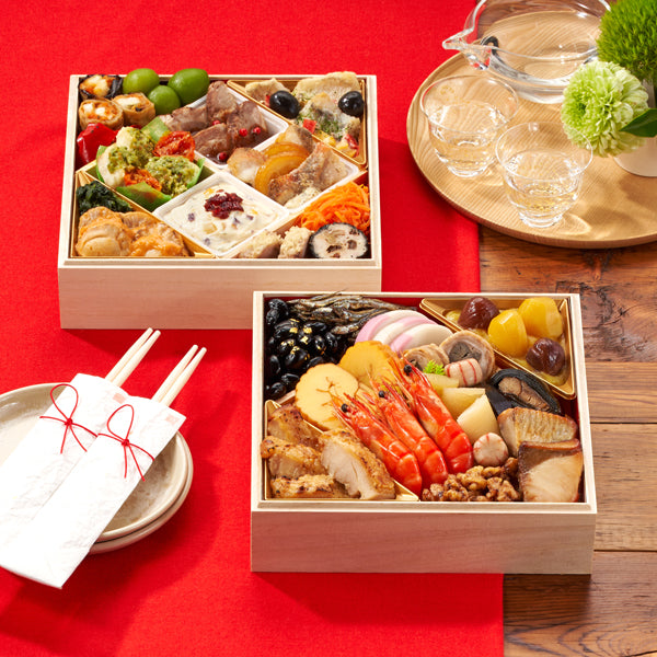 【2026年おせち予約】オイシックス和洋二段重 高砂(25品目/2-3人前)