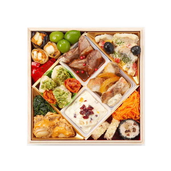 【2026年おせち予約】オイシックス和洋二段重 高砂(25品目/2-3人前)