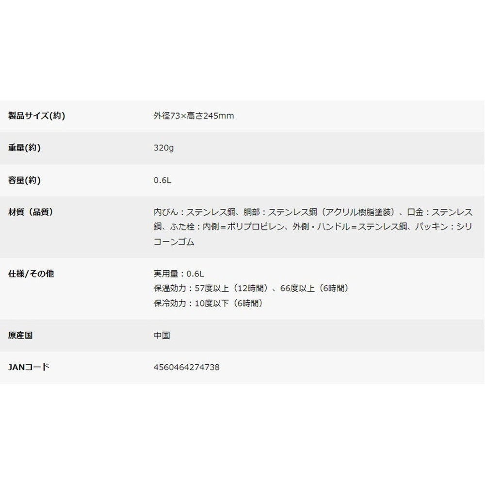 【ギフトカード】キャプテンスタッグ HDボトル600(グラデーション/ピンク×ブルー)