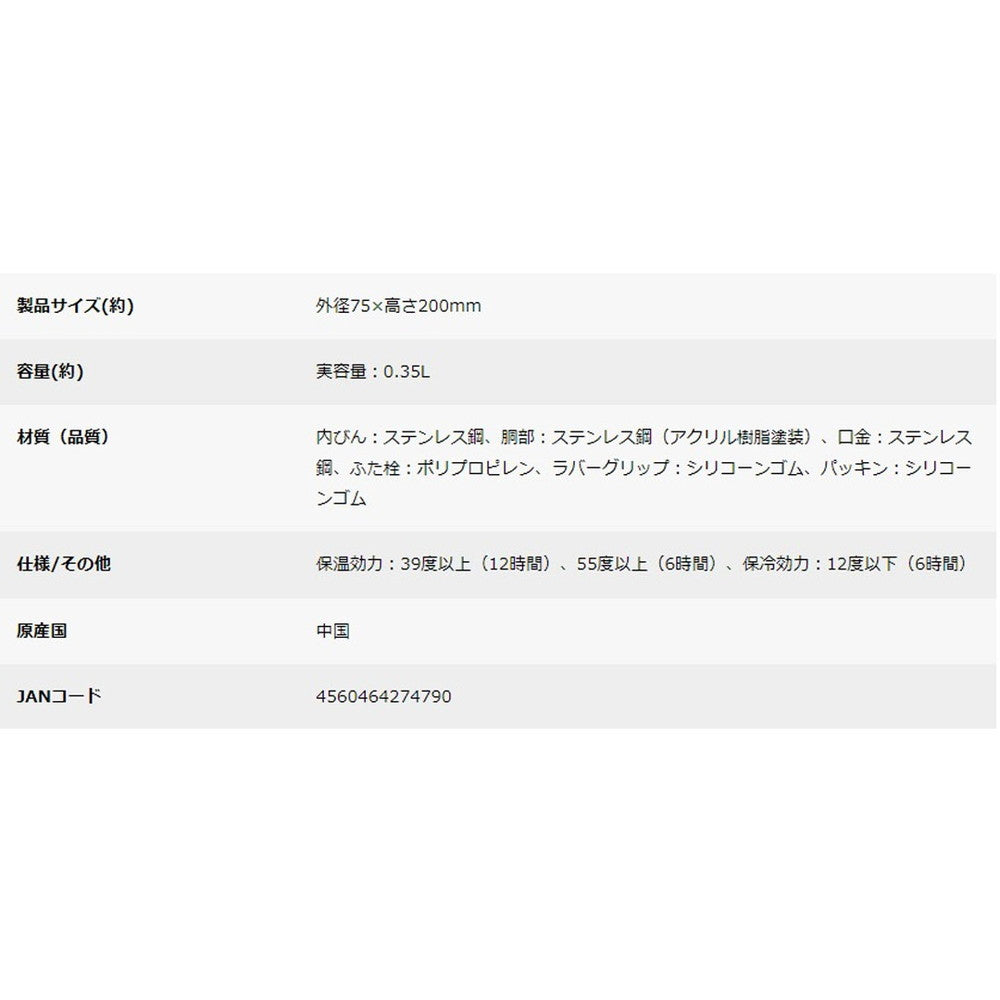 【ギフトカード】キャプテンスタッグ HDカラビナボトル350(コヨーテタン)