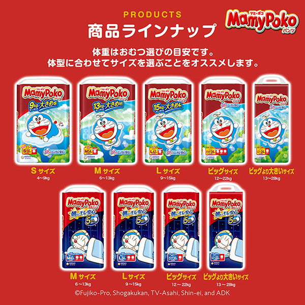 マミーポコ夜用パンツ ビッグより大きい 22枚(3袋)