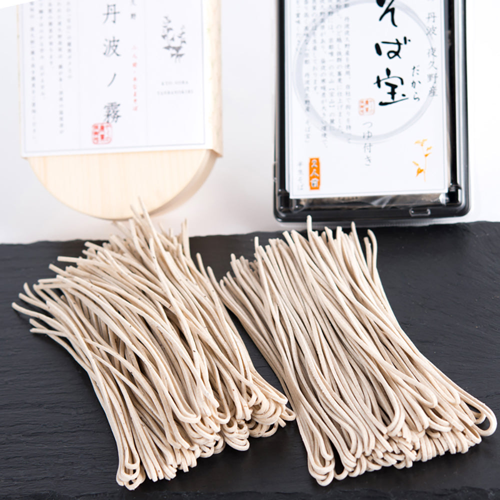 【ギフトカード】半なま 京蕎麦 味くらべセット (半生蕎麦2種 計6人前)