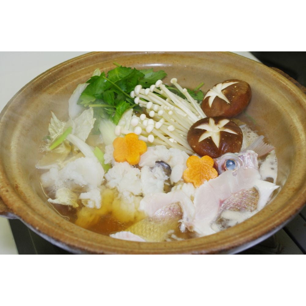 【母の日ギフト】徳島 「吟月」 鳴門鯛の鍋 鯛(切身・アラ)400g、ポン酢50ml×2本、ダシ昆布