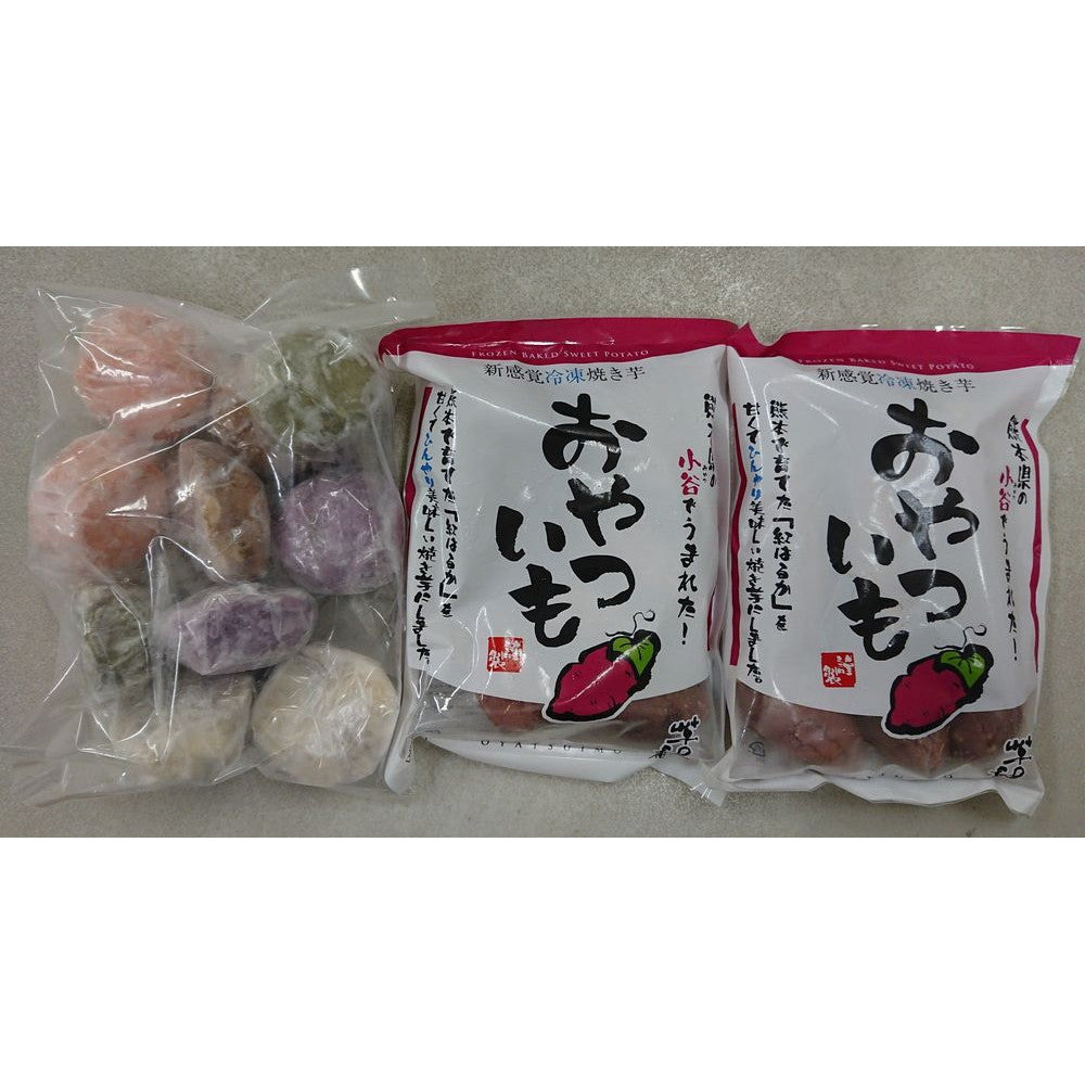 熊本 「芋屋長兵衛」 いきなり団子 5種と焼き芋詰合せ【いきなり団子計10個・焼き芋500g x 2袋】