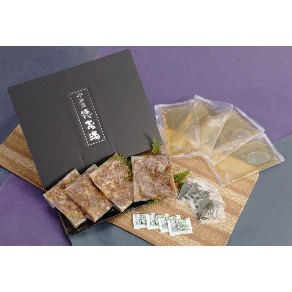 滋賀 牛肉商「徳志満」 近江牛ひつまぶし 4人前【近江牛・だし・おろしわさび・きざみのり】