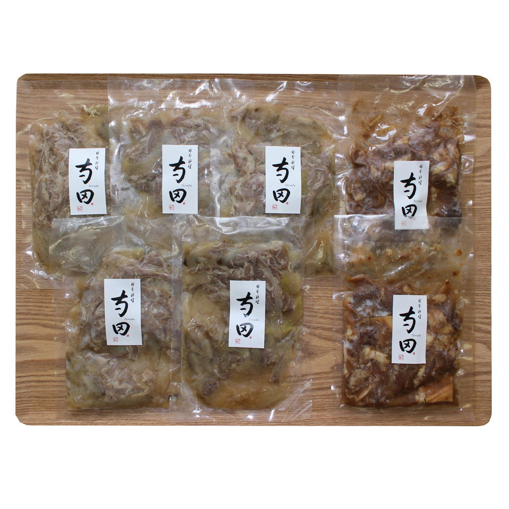 「日本料理 寺田」 国産牛すじ煮込みと牛丼の素 計7食【牛すじ煮込み x 2・牛丼の素 x 5】
