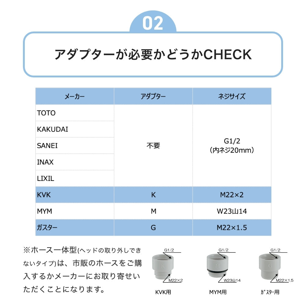 ミラブルPlus(Mirable Plus)シャワーヘッド【1セット】