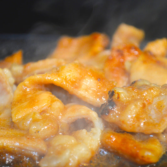 【ギフトカード】宮崎県産　有田牛　どて焼きホルモン食べ比べ　1200g（みそ味、塩味、ピリ辛）