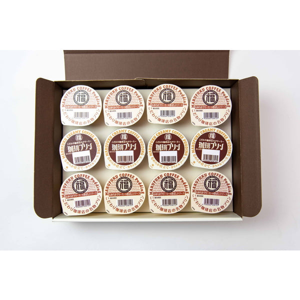 【母の日ギフト】MF丸福珈琲店　名物プリン＆珈琲プリンセット　１２個