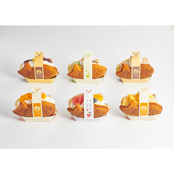 【母の日ギフト】MF瀬戸内花嫁スイーツ　瀬戸内花嫁たい焼き　６種（１個約９５ｇ）計６個