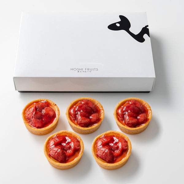 【母の日ギフト】Mホシフルーツ　あまおう苺のチーズケーキタルト　５個