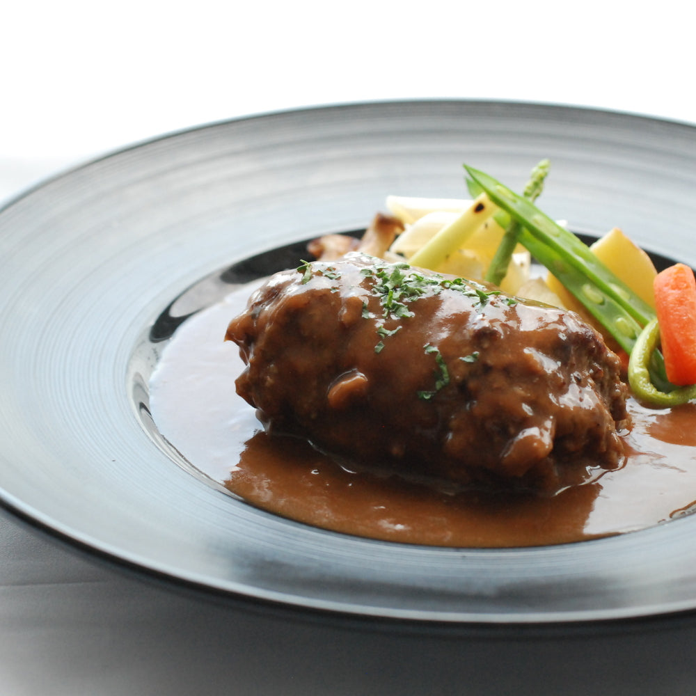 【ギフトカード】東京・赤坂　和仏レストラン「ブラッセリ―トモ」　黒毛和牛煮込みハンバーグマルサラ風味