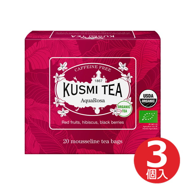 KUSMI TEA アクアローザ　20ティーバッグ(3個セット)