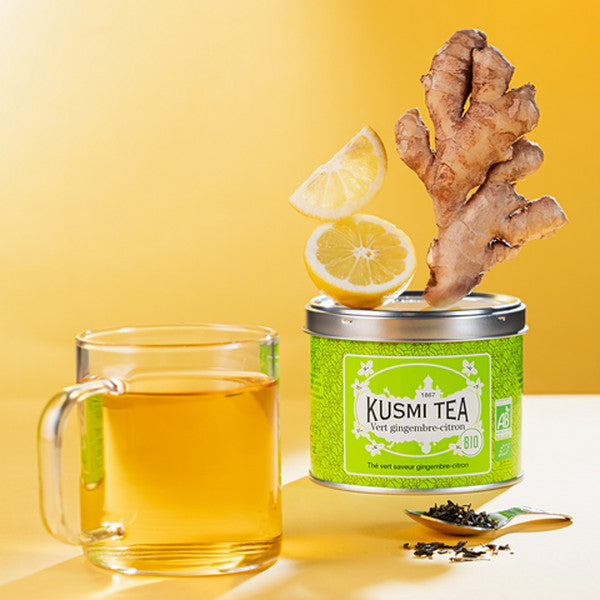 KUSMI TEA グリーンジンジャーレモン 20ティーバッグ 2個セット