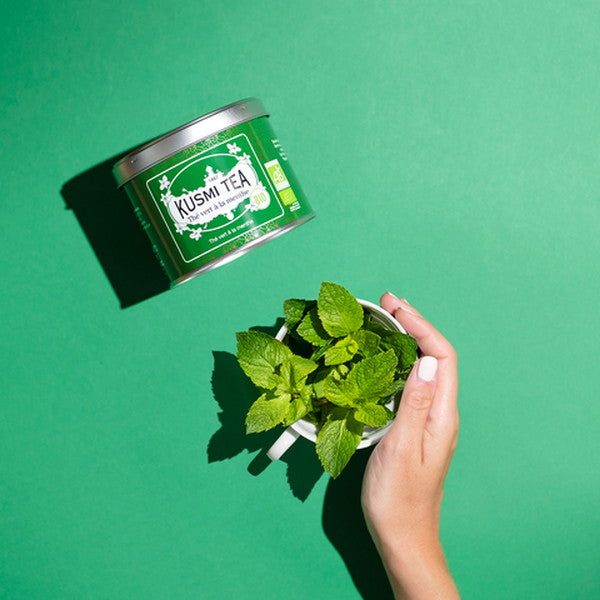 KUSMI TEA グリーンスペアミント 100g缶