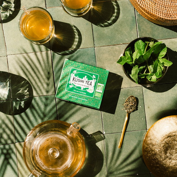 KUSMI TEA グリーンスペアミント 100g缶