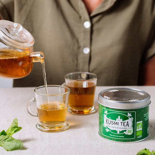 KUSMI TEA グリーンスペアミント 100g缶