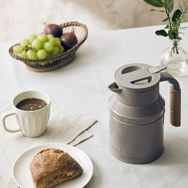 mosh! 電気ケトル0.8L 空焚き防止機能付き（ブラウン）