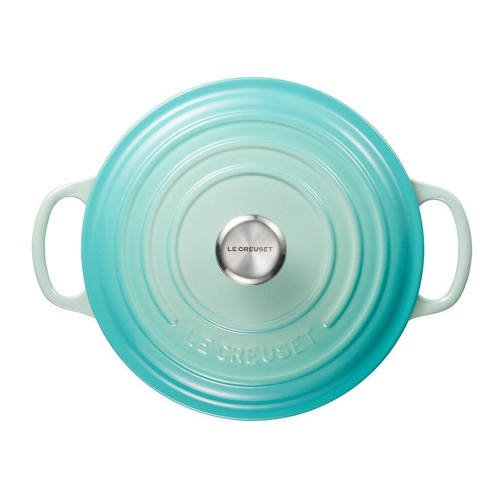 【ギフトカード】ル・クルーゼ シグニチャーココット・ロンド　22cm(クールミント)