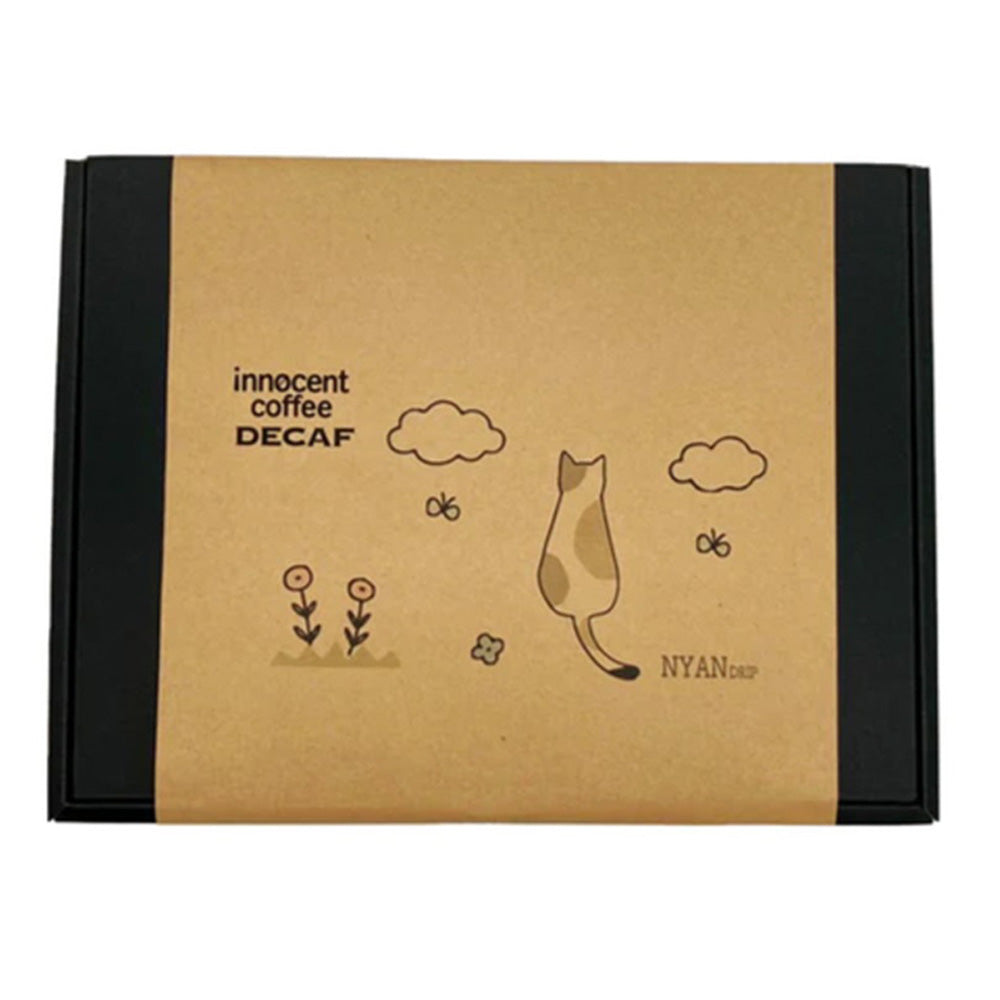 【ギフトカード】「innocent coffee」デカフェ絵柄ドリップコーヒー猫 10pcギフトセット