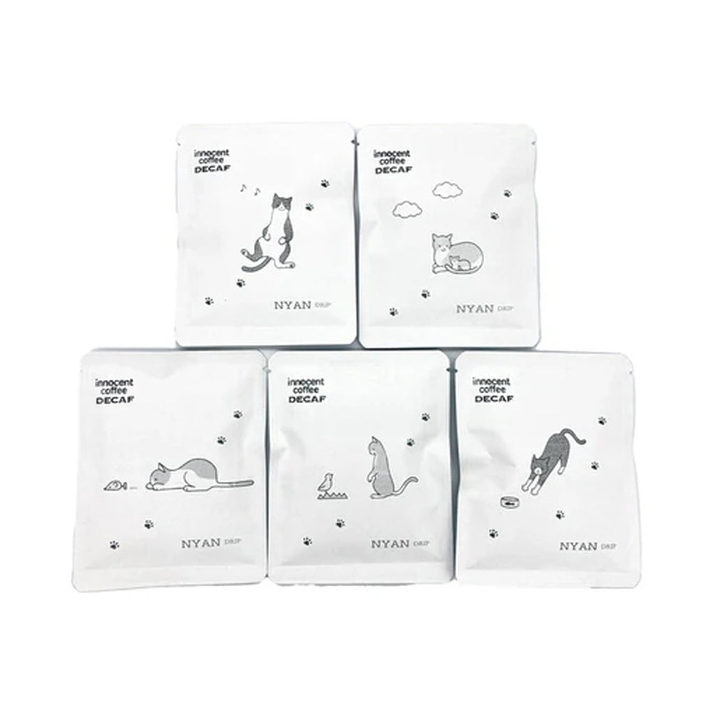 【ギフトカード】デカフェ専門イノセントコーヒー　NYAN coffeeドリップバッグセット（猫10Pセット）