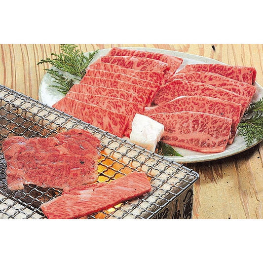 三重「霜ふり本舗」松阪牛　網焼焼肉　600g（肩ロース、モモ、バラ)