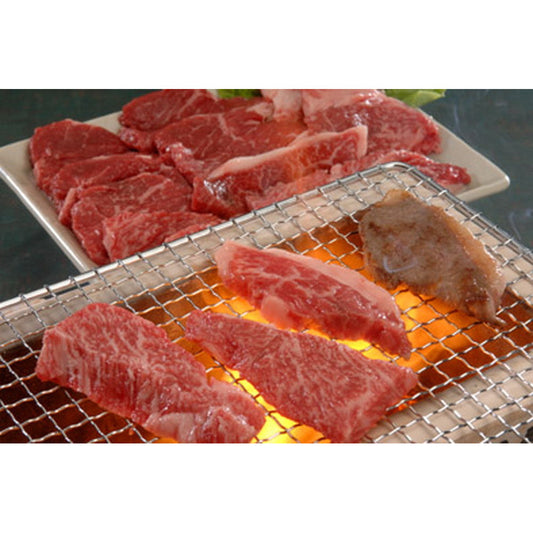 三重「霜ふり本舗」松阪牛　網焼・焼肉　500g（モモ・バラ）牛脂付