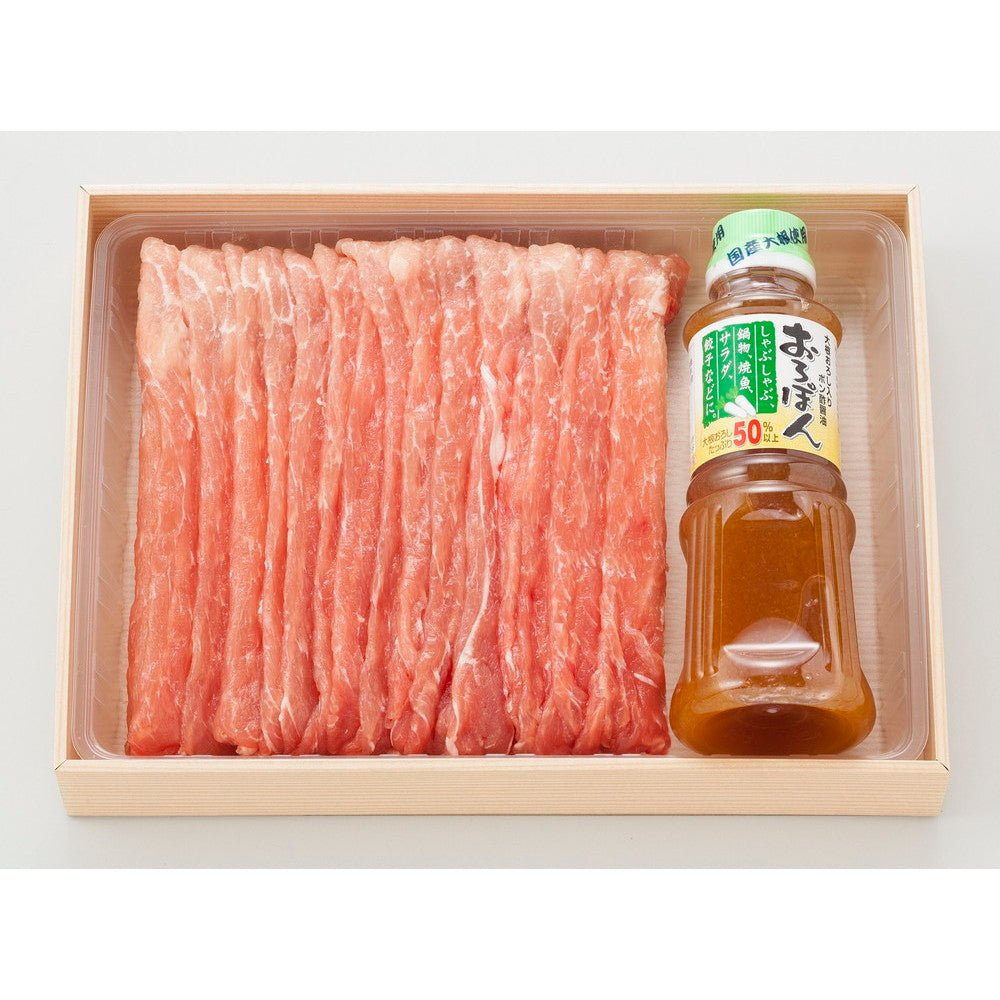 三重　さくらポーク　しゃぶしゃぶ＆ポン酢セット（モモしゃぶしゃぶ用300g　等）