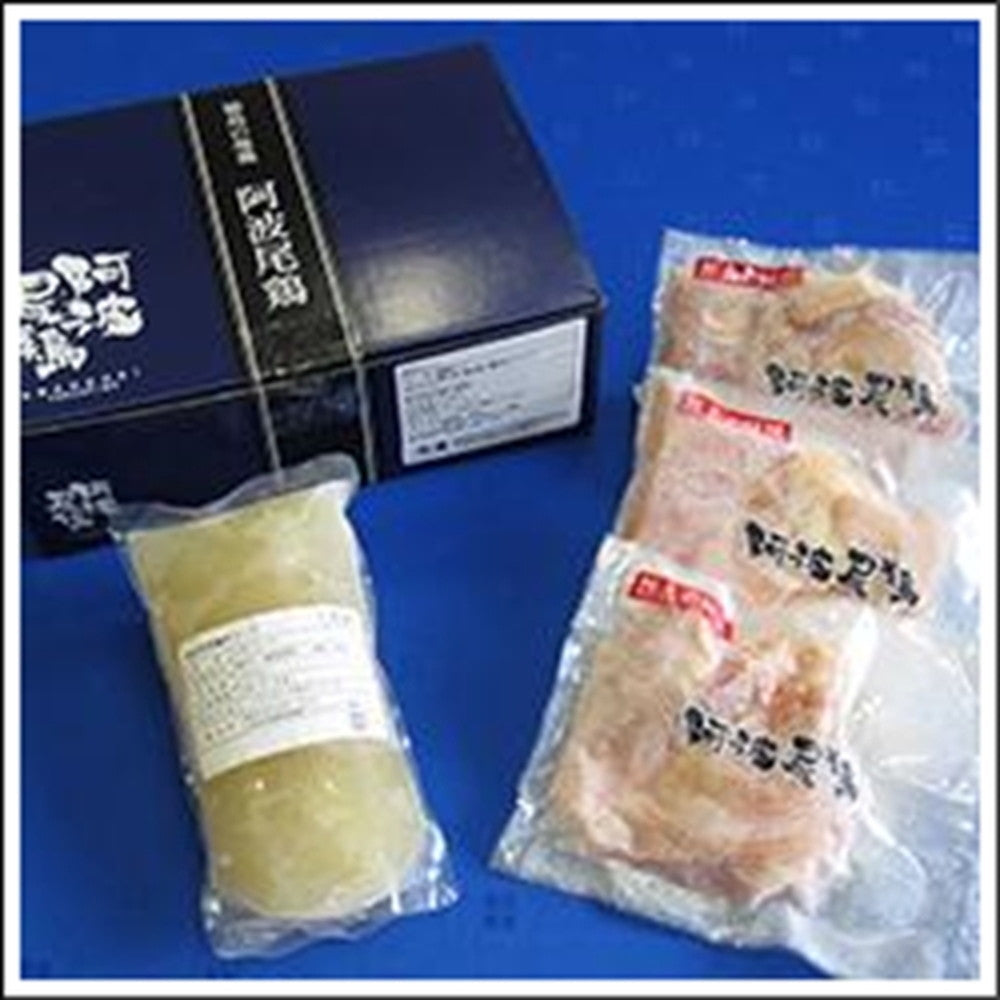 徳島　阿波尾鶏　鍋セットS（阿波尾鶏鍋用スープ500g　等）