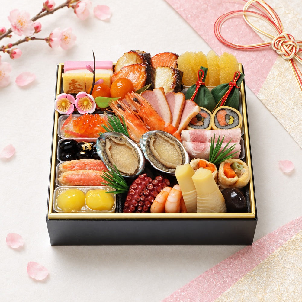 【冷蔵】「わらびの里」 料亭おせち一段重【23品】