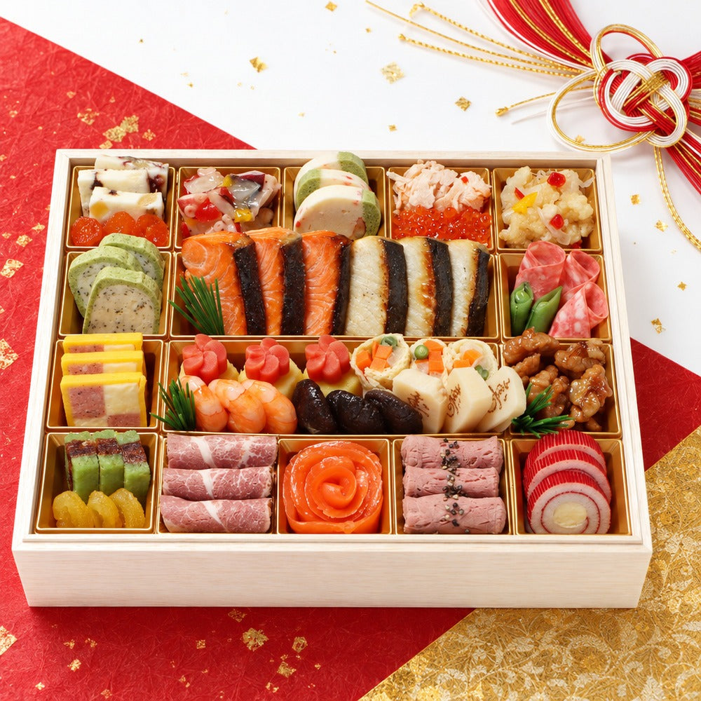 【冷蔵】「わらびの里」 料亭おせちオードブル1段重【26品】