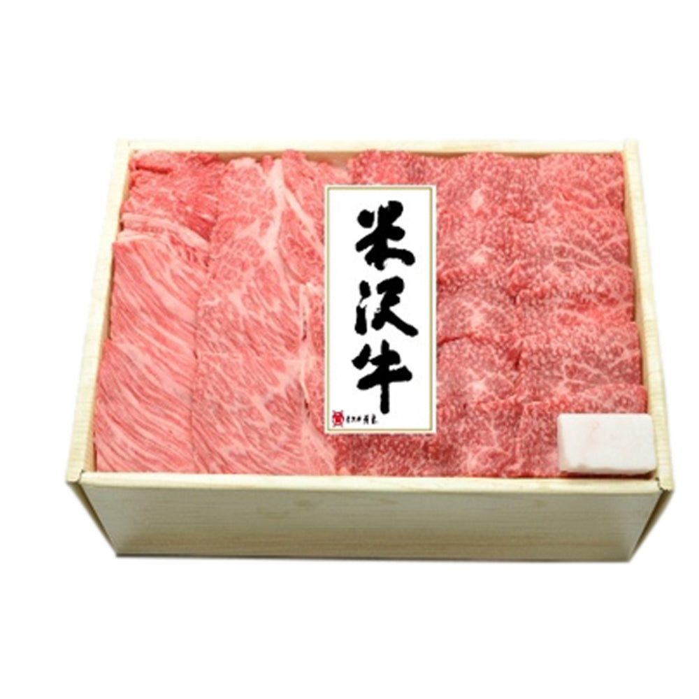 【ギフトカード】山形　創業大正12年「米沢牛 黄木」　焼肉用　肩ロース230g・肩200g