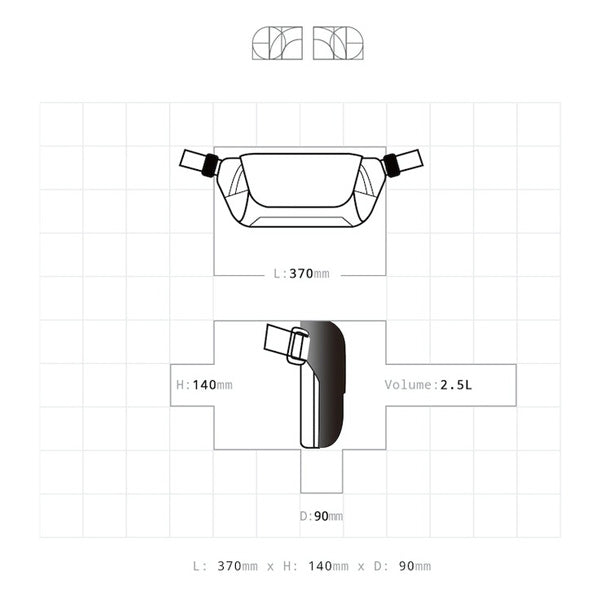 コンパクトで取り出しやすい設計 スリングバッグ KS TECH SLING X1