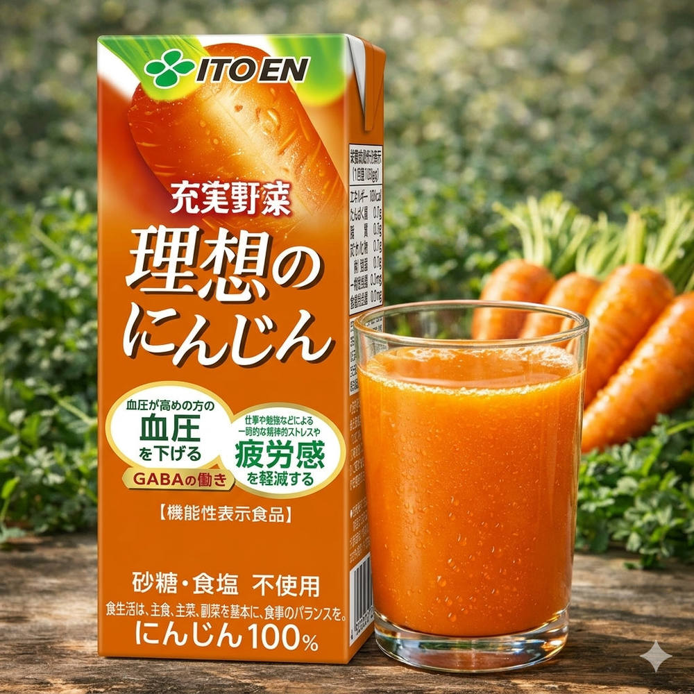 伊藤園充実野菜理想のにんじん紙パック200ml×24本×4ケース(96本)