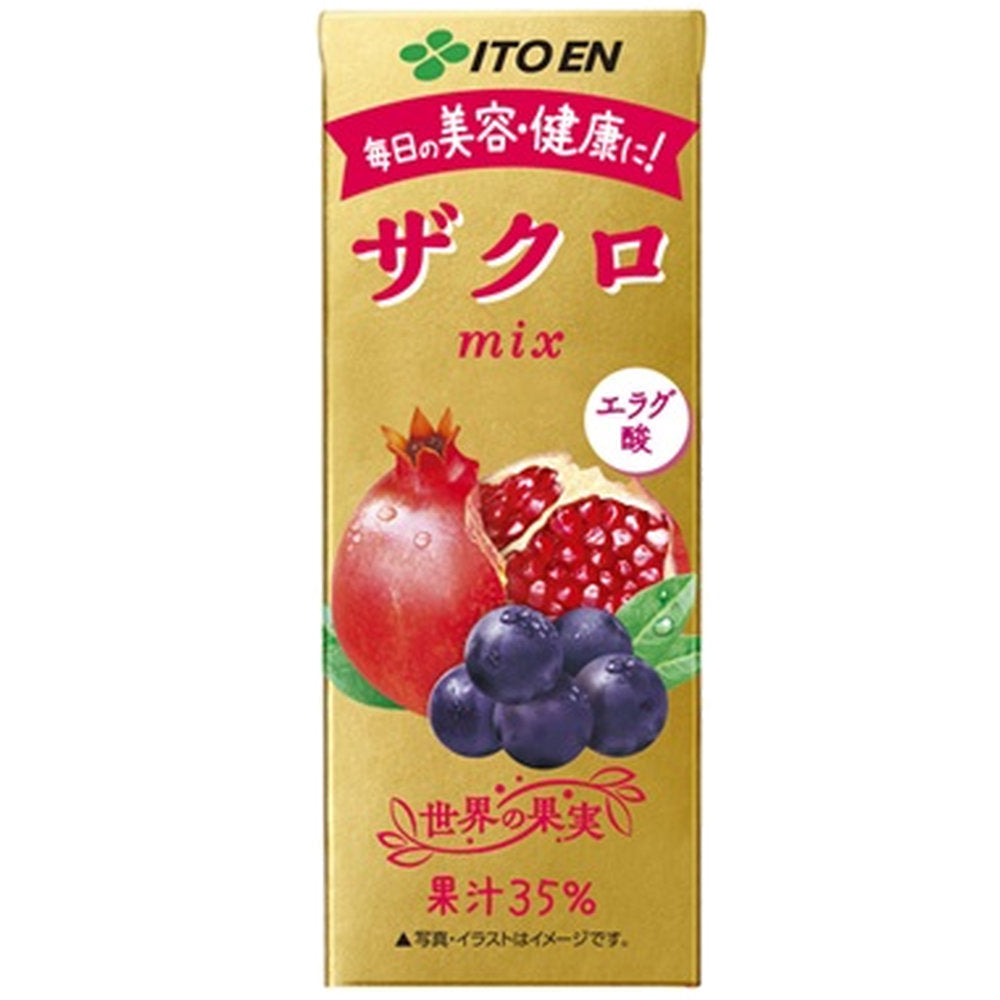 伊藤園ザクロmix紙パック200ml×24本×4ケース(96本)