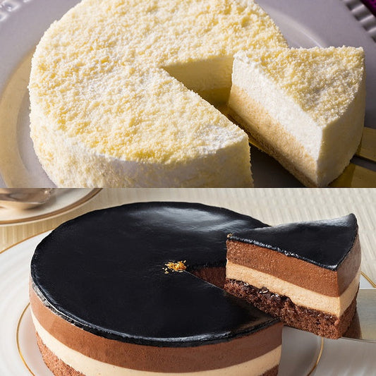 【ギフトカード】ホテルオークラ２種食べ比べセット(キャラメルダブルナッツショコラ・ドゥーブルフロマージュ)