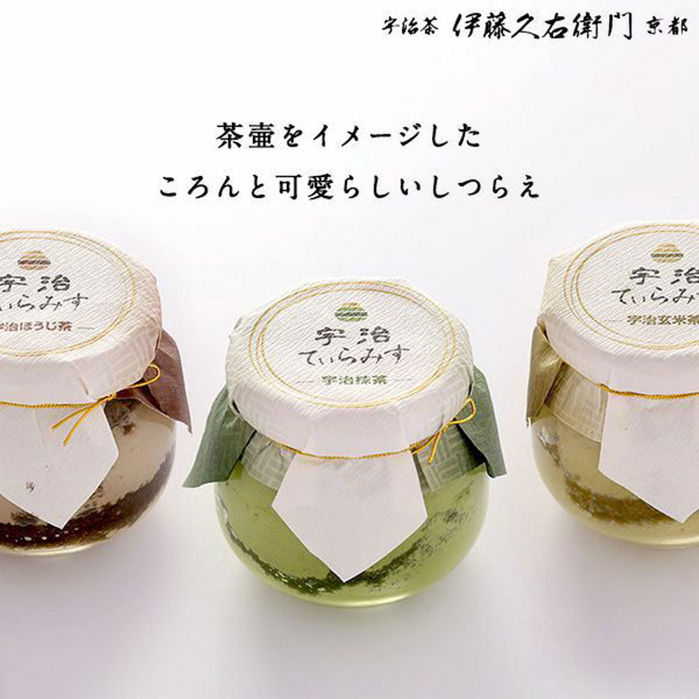 【ギフトカード】宇治てぃらみす（抹茶・ほうじ茶・玄米茶）6個セット