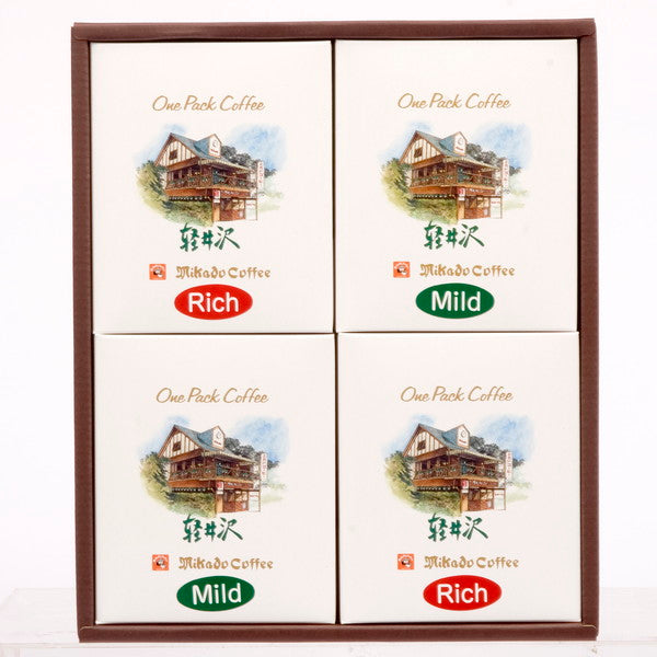 ミカド珈琲 軽井沢ワンパックコーヒーセット 8g×16袋（2種）