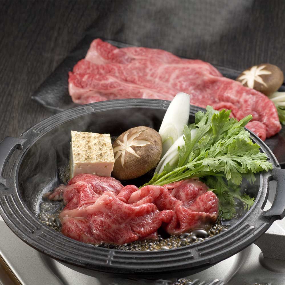 【ギフトカード】黒毛和牛すき焼き 300g(バラ肉・モモ肉)