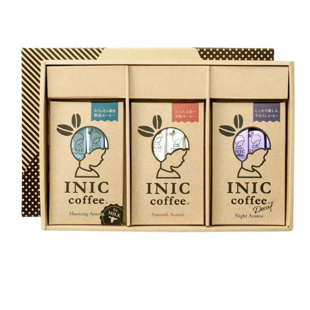【ギフトカード】INIC coffee　ドリップドコーヒーパウダー 人気の3種類コーヒーギフトセット
